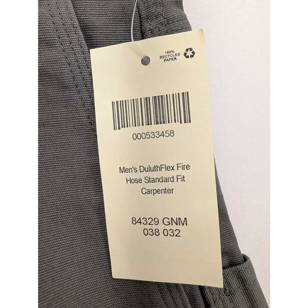 NWT Duluth Trading Co DuluthFlex Fire Hose Standard Fit Carpenter Pants 34 x 30